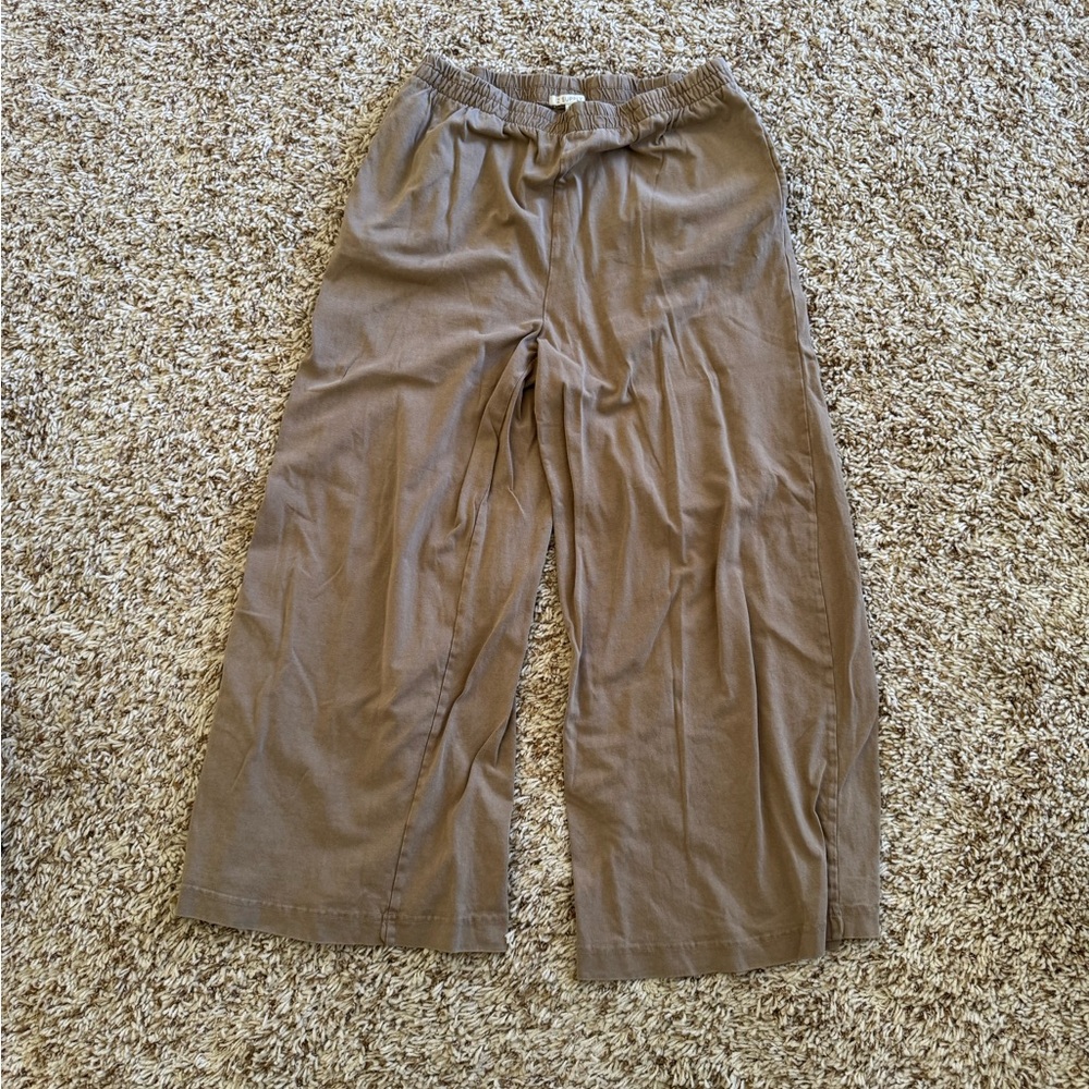 Z Supply Wide Leg Pants in Brown